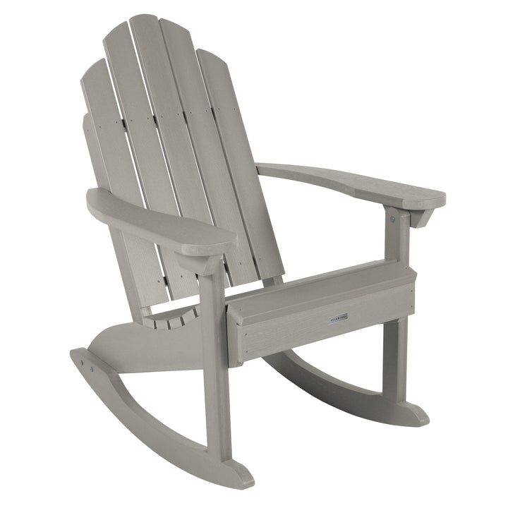 Classic Westport Adirondack Rocking Chair Adirondack Chairs Highwood USA Harbor Gray