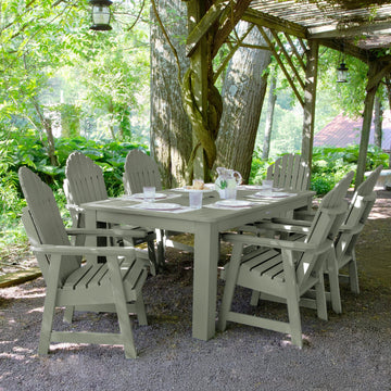 Hamilton 7pc Outdoor Dining Set 42in x 72in - Dining Height Dining Highwood USA