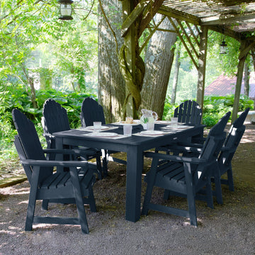 Hamilton 7pc Outdoor Dining Set 42in x 72in - Dining Height Dining Highwood USA