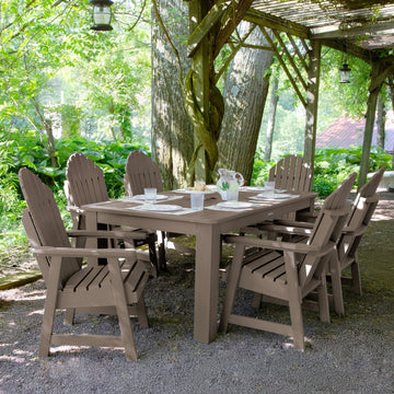 Hamilton 7pc Outdoor Dining Set 42in x 72in - Dining Height Dining Highwood USA
