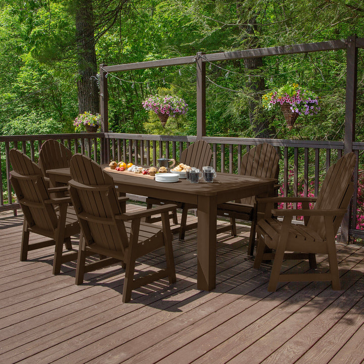 Hamilton 7pc Outdoor Dining Set 42in x 84in - Dining Height Dining Highwood USA