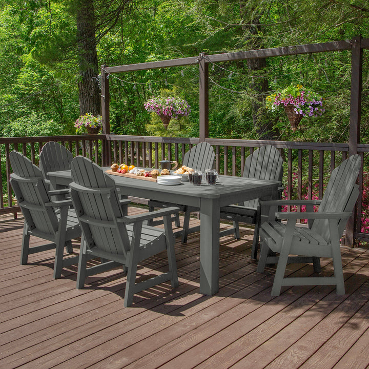 Hamilton 7pc Outdoor Dining Set 42in x 84in - Dining Height Dining Highwood USA
