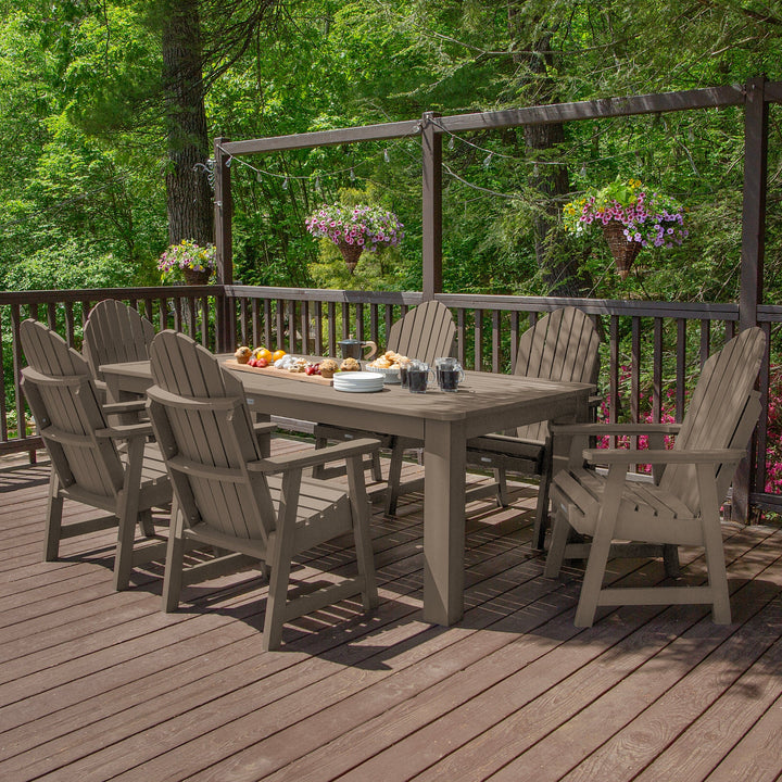 Hamilton 7pc Outdoor Dining Set 42in x 84in - Dining Height Dining Highwood USA