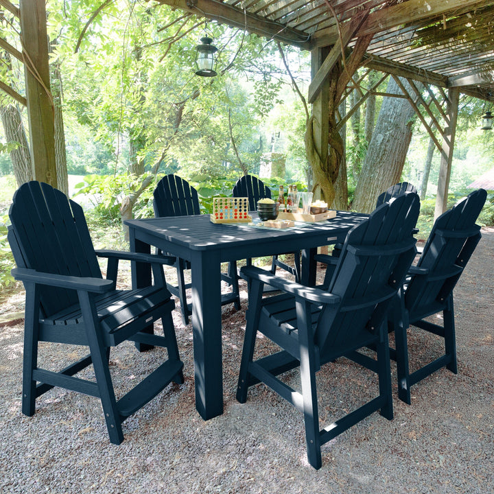 Hamilton 7pc Rectangular Outdoor Dining Set 42in x 72in - Counter Height Dining Highwood USA