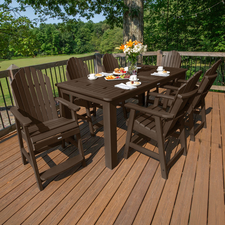 Hamilton 7pc Outdoor Dining Set 42in x 84in - Counter Height Dining Highwood USA