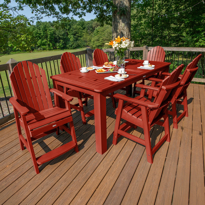 Hamilton 7pc Outdoor Dining Set 42in x 84in - Counter Height Dining Highwood USA