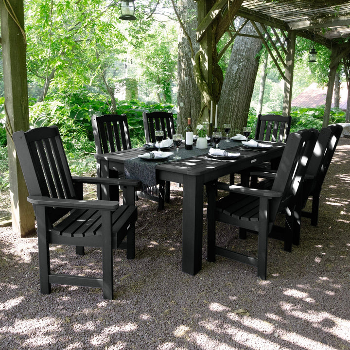 Lehigh 7pc Rectangular Outdoor Dining Set 42in x 72in - Dining Height Dining Highwood USA