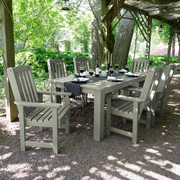 Lehigh 7pc Rectangular Outdoor Dining Set 42in x 72in - Dining Height Dining Highwood USA