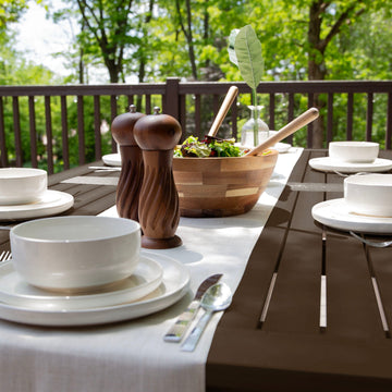 Lehigh 7pc Rectangular Outdoor Dining Set 42in x 84in - Dining Height Dining Highwood USA