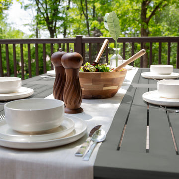 Lehigh 7pc Rectangular Outdoor Dining Set 42in x 84in - Dining Height Dining Highwood USA