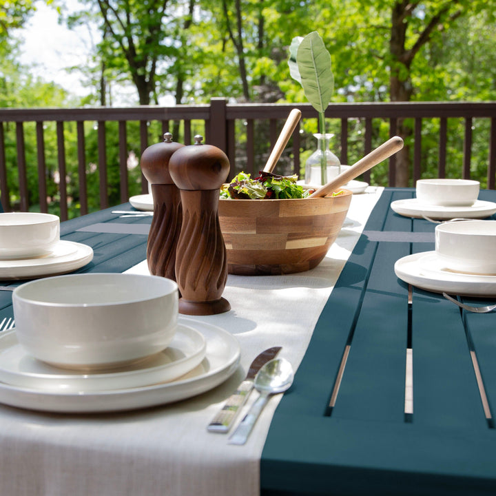 Lehigh 7pc Rectangular Outdoor Dining Set 42in x 84in - Dining Height Dining Highwood USA