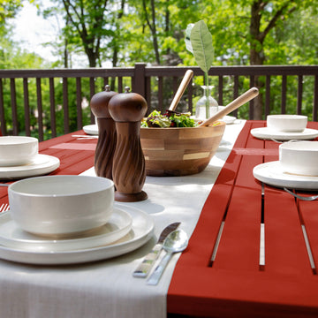 Lehigh 7pc Rectangular Outdoor Dining Set 42in x 84in - Dining Height Dining Highwood USA