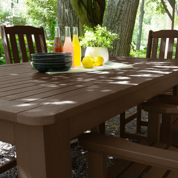 Lehigh 7pc Rectangular Outdoor Dining Set 42in x 72in - Counter Height Dining Highwood USA