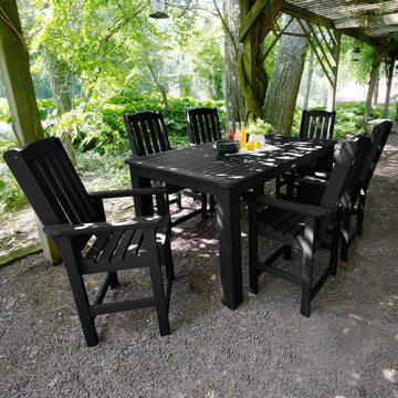Lehigh 7pc Rectangular Outdoor Dining Set 42in x 72in - Counter Height Dining Highwood USA
