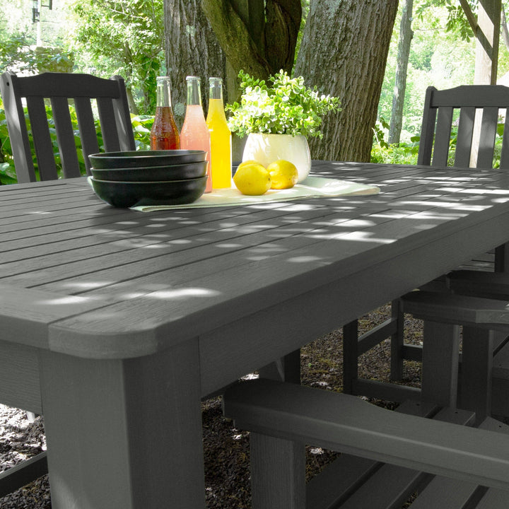 Lehigh 7pc Rectangular Outdoor Dining Set 42in x 72in - Counter Height Dining Highwood USA