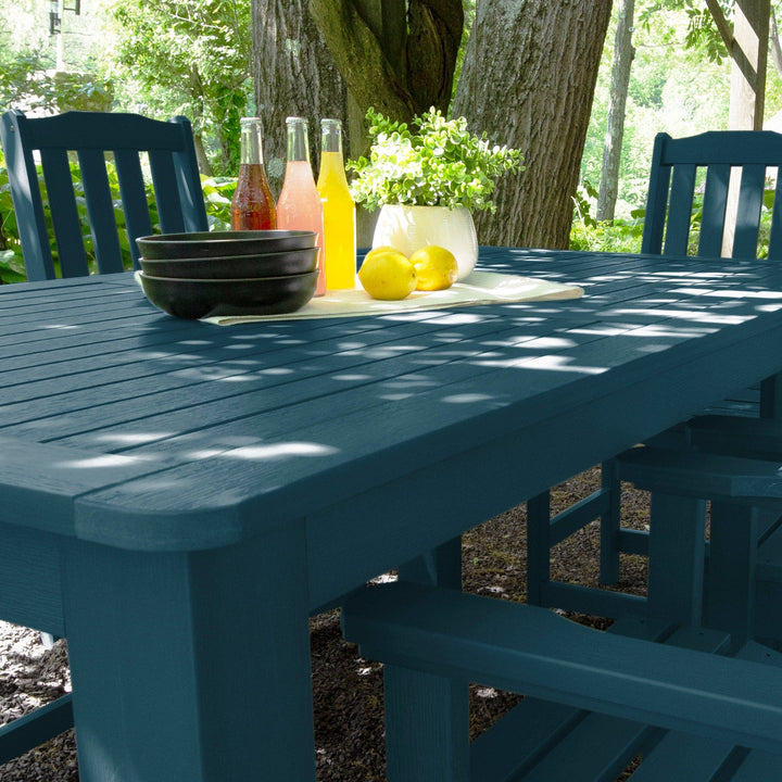 Lehigh 7pc Rectangular Outdoor Dining Set 42in x 72in - Counter Height Dining Highwood USA