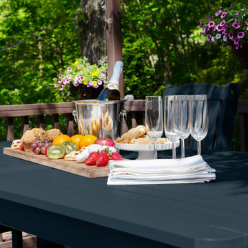 Lehigh 7pc Rectangular Outdoor Dining Set 42in x 84in - Counter Height Dining Highwood USA