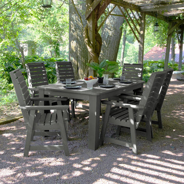 Weatherly 7pc Rectangular Dining Set 42in x 72in - Dining Height Dining Highwood USA