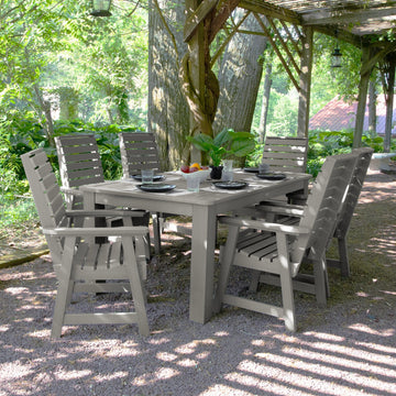 Weatherly 7pc Rectangular Dining Set 42in x 72in - Dining Height Dining Highwood USA