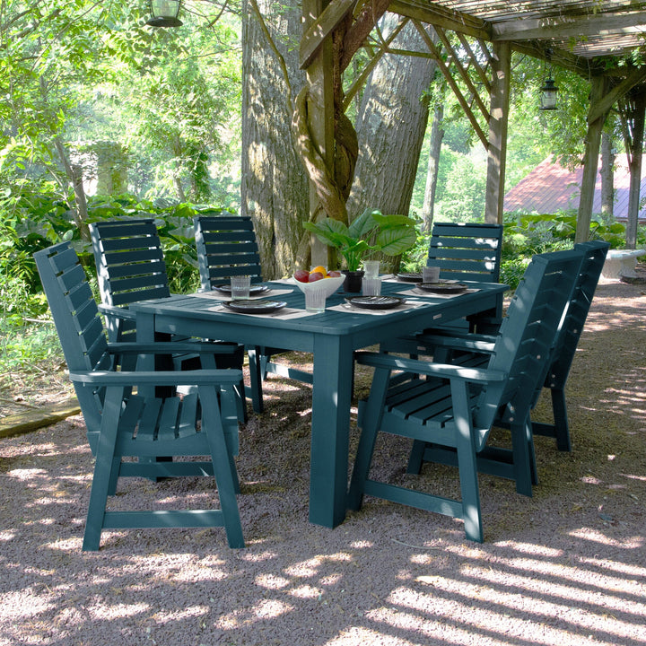 Weatherly 7pc Rectangular Dining Set 42in x 72in - Dining Height Dining Highwood USA