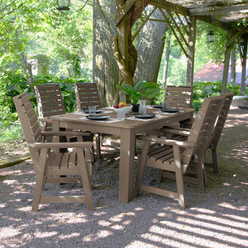 Weatherly 7pc Rectangular Dining Set 42in x 72in - Dining Height Dining Highwood USA