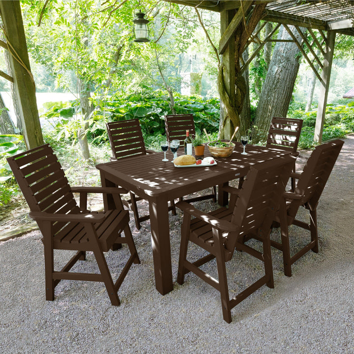 Weatherly 7pc Rectangular Dining Set 42in x 72in - Counter Height Dining Highwood USA