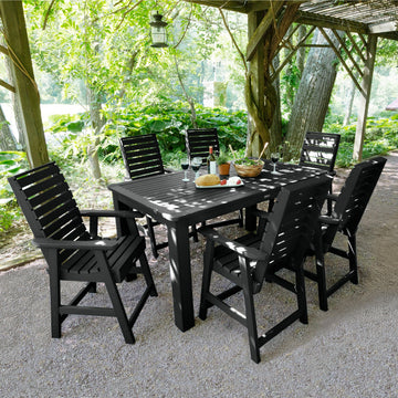 Weatherly 7pc Rectangular Dining Set 42in x 72in - Counter Height Dining Highwood USA