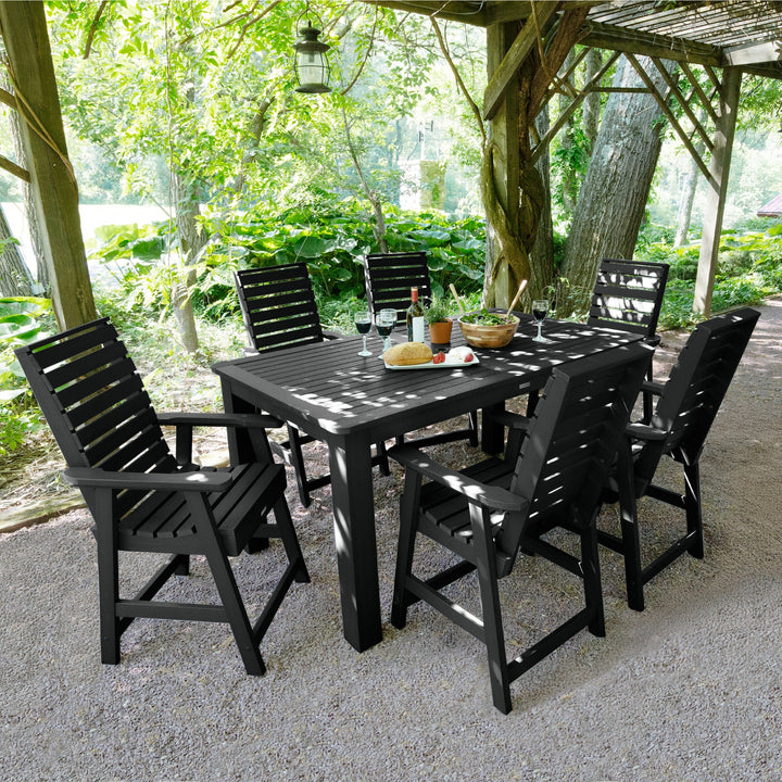 Weatherly 7pc Rectangular Dining Set 42in x 72in - Counter Height Dining Highwood USA