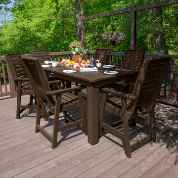 Weatherly 7pc Counter height Dining Set (42” x 84”) Dining Highwood USA