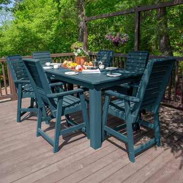 Weatherly 7pc Counter height Dining Set (42” x 84”) Dining Highwood USA