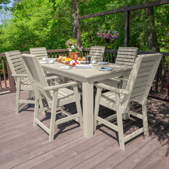 Weatherly 7pc Counter height Dining Set (42” x 84”) Dining Highwood USA