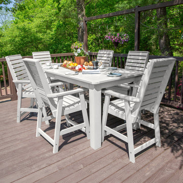 Weatherly 7pc Counter height Dining Set (42” x 84”) Dining Highwood USA