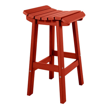 Summit Square Bar Height Stool Dining Highwood USA Rustic Red