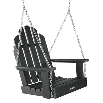 Classic Westport Single Seat Swing BenchSwing Highwood USA Black
