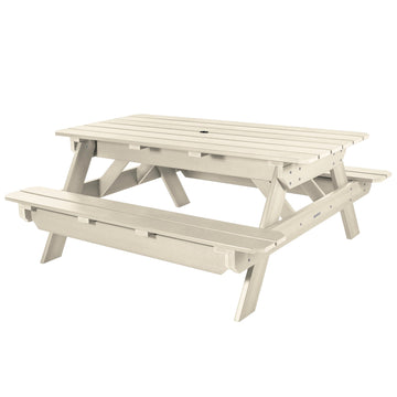 Hometown Picnic Table Dining Highwood USA Whitewash