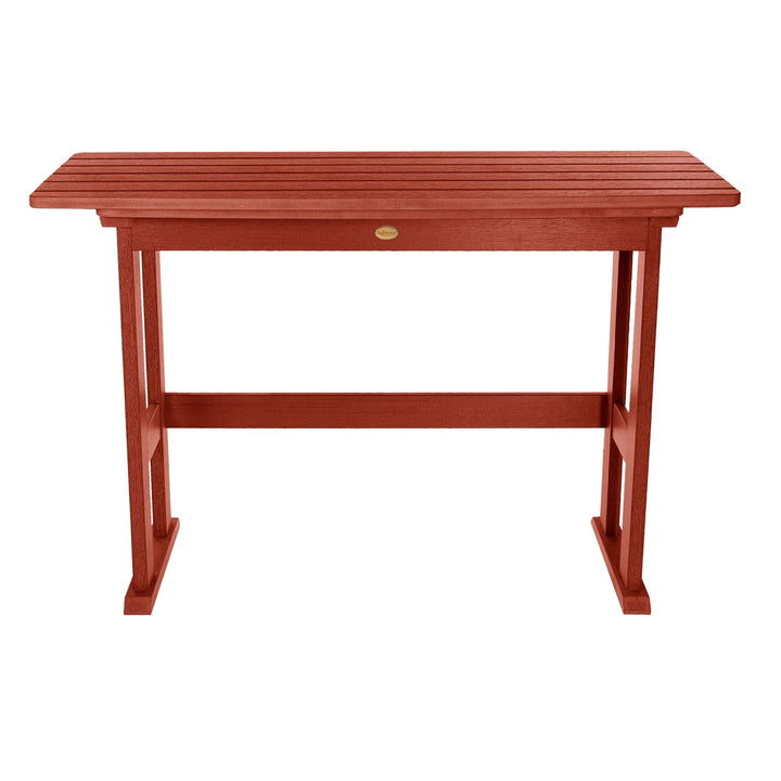 Refurbished Lehigh Counter Height Balcony Table Dining Highwood USA Rustic Red