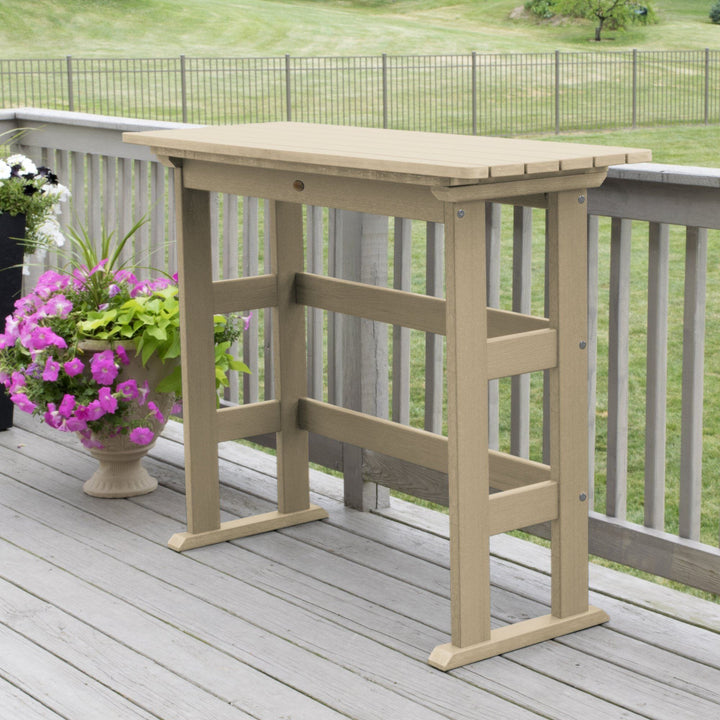 Refurbished Lehigh Bar Height Balcony Table Balcony Table Highwood USA