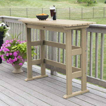 Refurbished Lehigh Bar Height Balcony Table Balcony Table Highwood USA