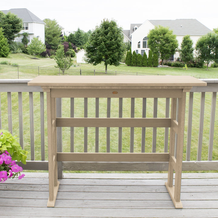Refurbished Lehigh Bar Height Balcony Table Balcony Table Highwood USA