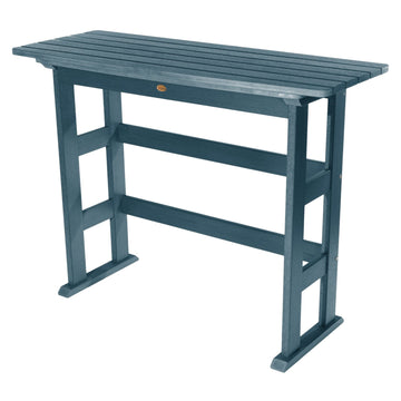 Refurbished Lehigh Bar Height Balcony Table Balcony Table Highwood USA Nantucket Blue