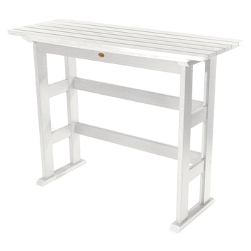 Refurbished Lehigh Bar Height Balcony Table Balcony Table Highwood USA White