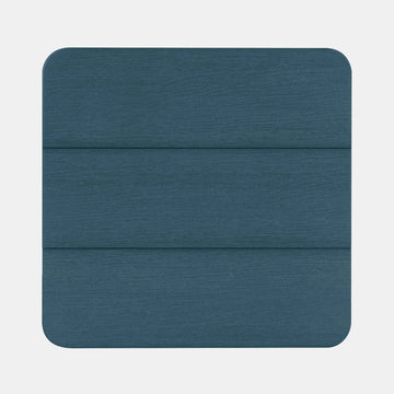 Top view of Italica Modern side table in Nantucket Blue