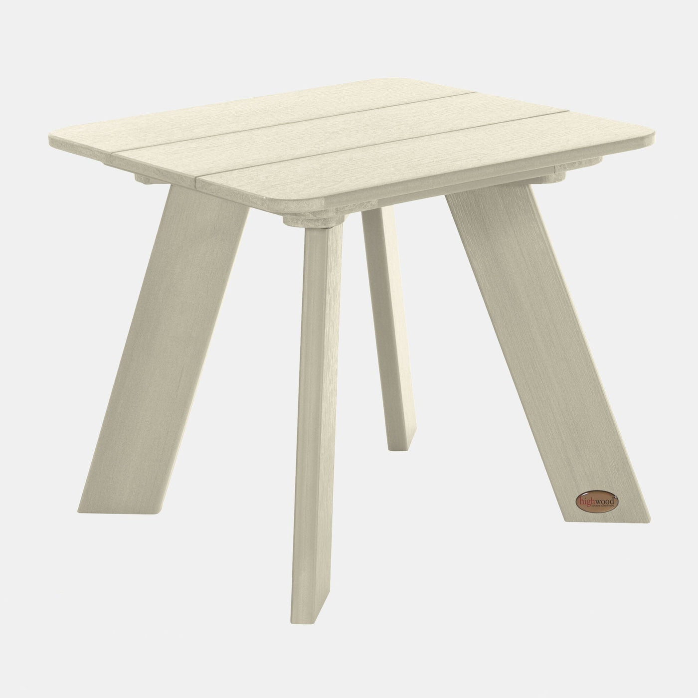 Italica Modern Side table in Whitewash