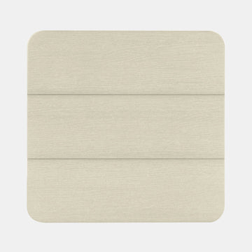 Top view of Italica Modern side table in Whitewash