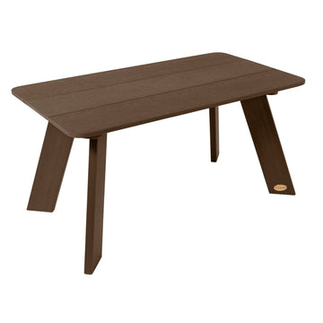Italica Modern Conversation table in Weathered Acorn Brown.