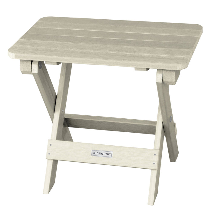 Highwood Folding Adirondack Side Table Table Highwood USA Whitewash