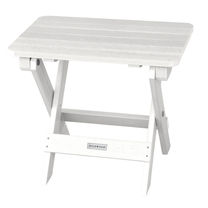 Highwood Folding Adirondack Side Table Table Highwood USA White
