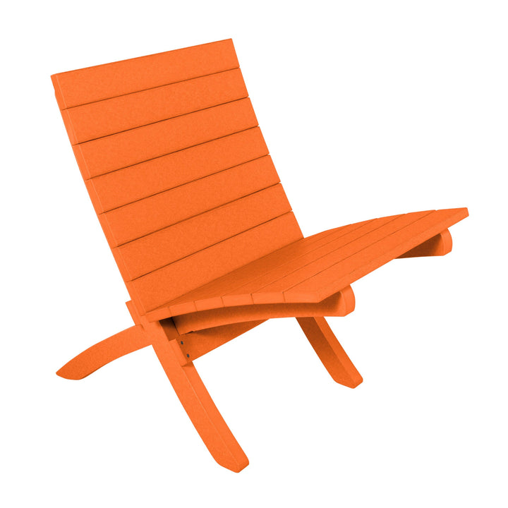 Haven Modern Side Chair Chair Bahia Verde Outdoors Citrus Orange