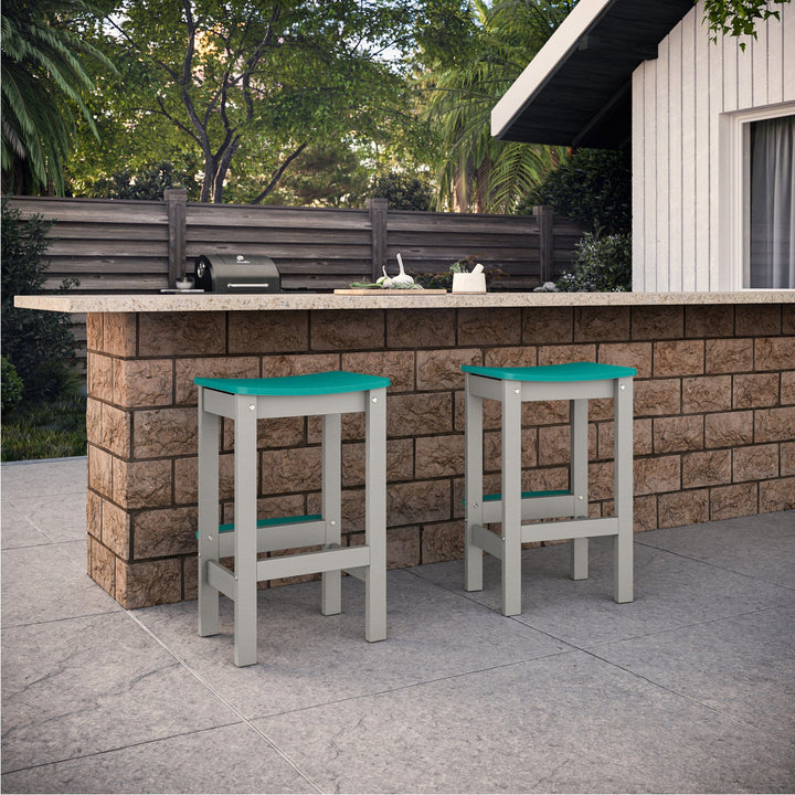Shoreline Backless Bar-Height Stool Dining Bahia Verde Outdoors