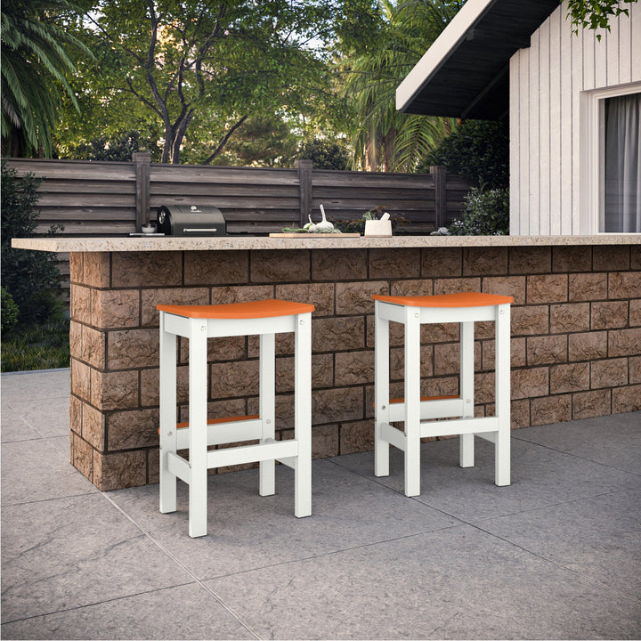 Shoreline Backless Bar-Height Stool Dining Bahia Verde Outdoors